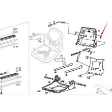 Linde Forklift Parts 0009224645 Seat Back Spring